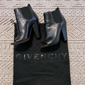 Givenchy Studded Peep Toe Booties